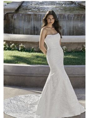 Kelly Faetanini Dresses | Ingenue Strapless Brocade Jacquard Wedding Dress Gown